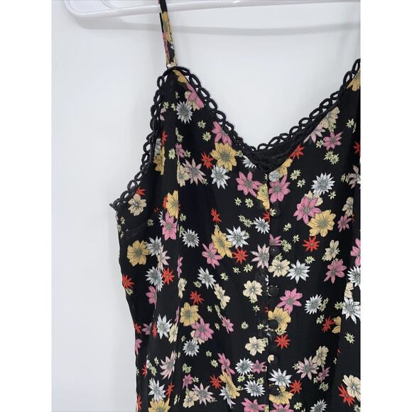BB Dakota Womens Bloom Town Printed Scalloped Trim Sleeveless Tank Top Small - Picture 3 of 9